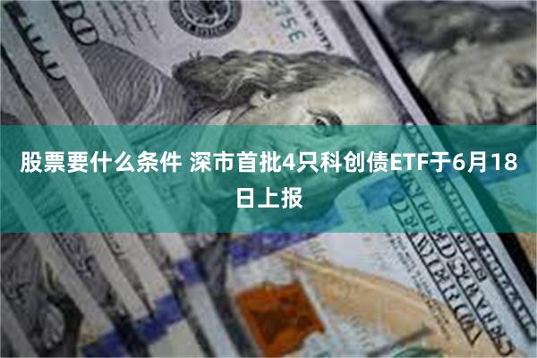 股票要什么条件 深市首批4只科创债ETF于6月18日上报