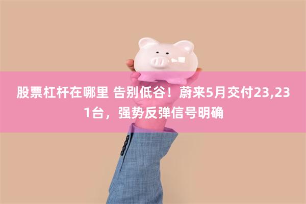 股票杠杆在哪里 告别低谷！蔚来5月交付23,231台，强势反弹信号明确