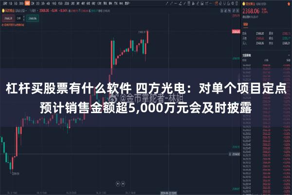杠杆买股票有什么软件 四方光电：对单个项目定点预计销售金额超5,000万元会及时披露