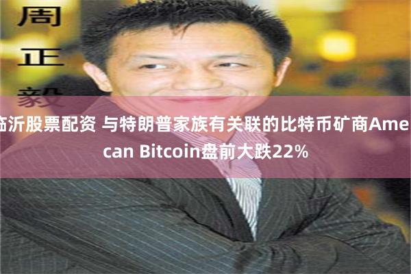 临沂股票配资 与特朗普家族有关联的比特币矿商American Bitcoin盘前大跌22%
