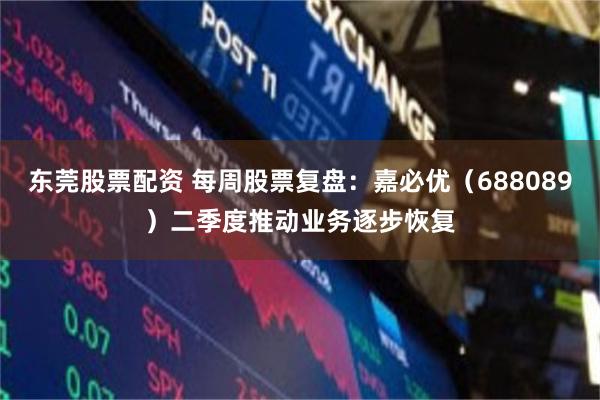 东莞股票配资 每周股票复盘：嘉必优（688089）二季度推动业务逐步恢复