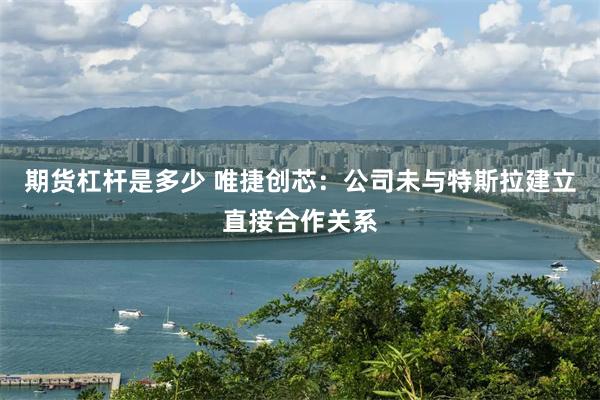 期货杠杆是多少 唯捷创芯：公司未与特斯拉建立直接合作关系