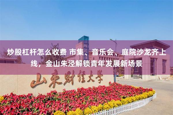 炒股杠杆怎么收费 市集、音乐会、庭院沙龙齐上线，金山朱泾解锁青年发展新场景