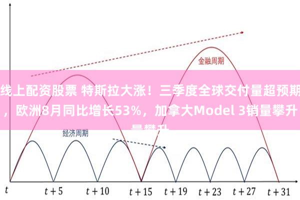 线上配资股票 特斯拉大涨！三季度全球交付量超预期，欧洲8月同比增长53%，加拿大Model 3销量攀升