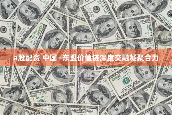 a股配资 中国—东盟价值链深度交融凝聚合力