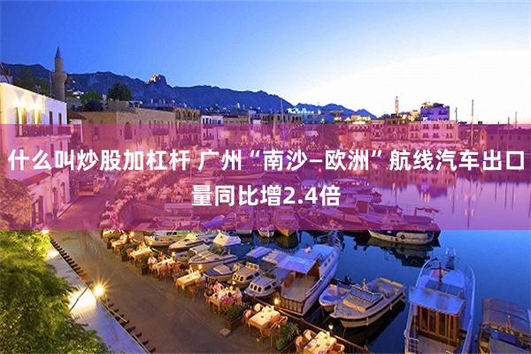 什么叫炒股加杠杆 广州“南沙—欧洲”航线汽车出口量同比增2.4倍
